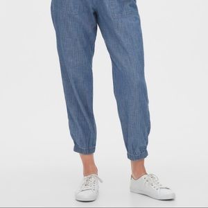 Cloth&Stone Blue Tencel Cargo Joggers